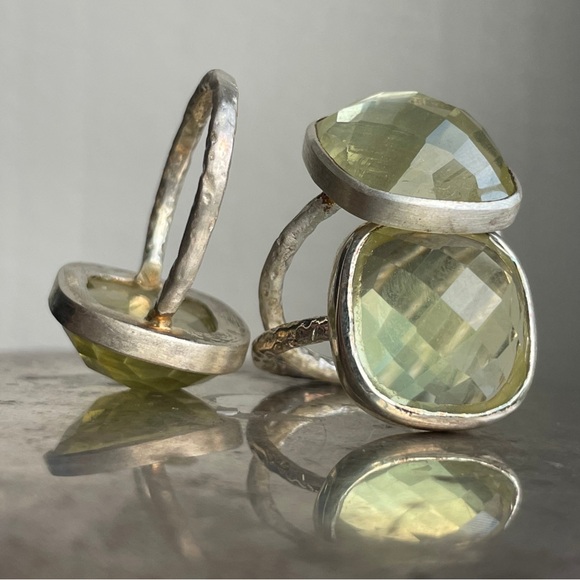 Lemon Topaz Sterling Silver Gemstone Ring - Emily Rose Gems - Picture 6 of 7